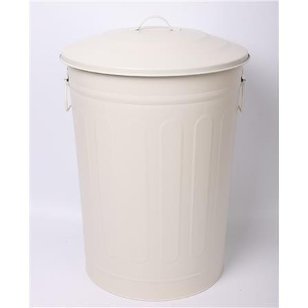 ROUND DUSTBIN META ACCO 48L CREAM 32X40X54CM