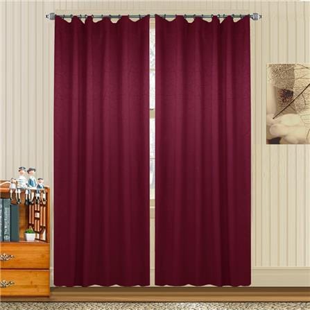HLS CURTAIN HOOK LILY UV 140X310CM RED