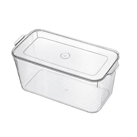 FRIDGE BOX WITH LID 16.5X33.5X14.5CM SNOWY CLEAR