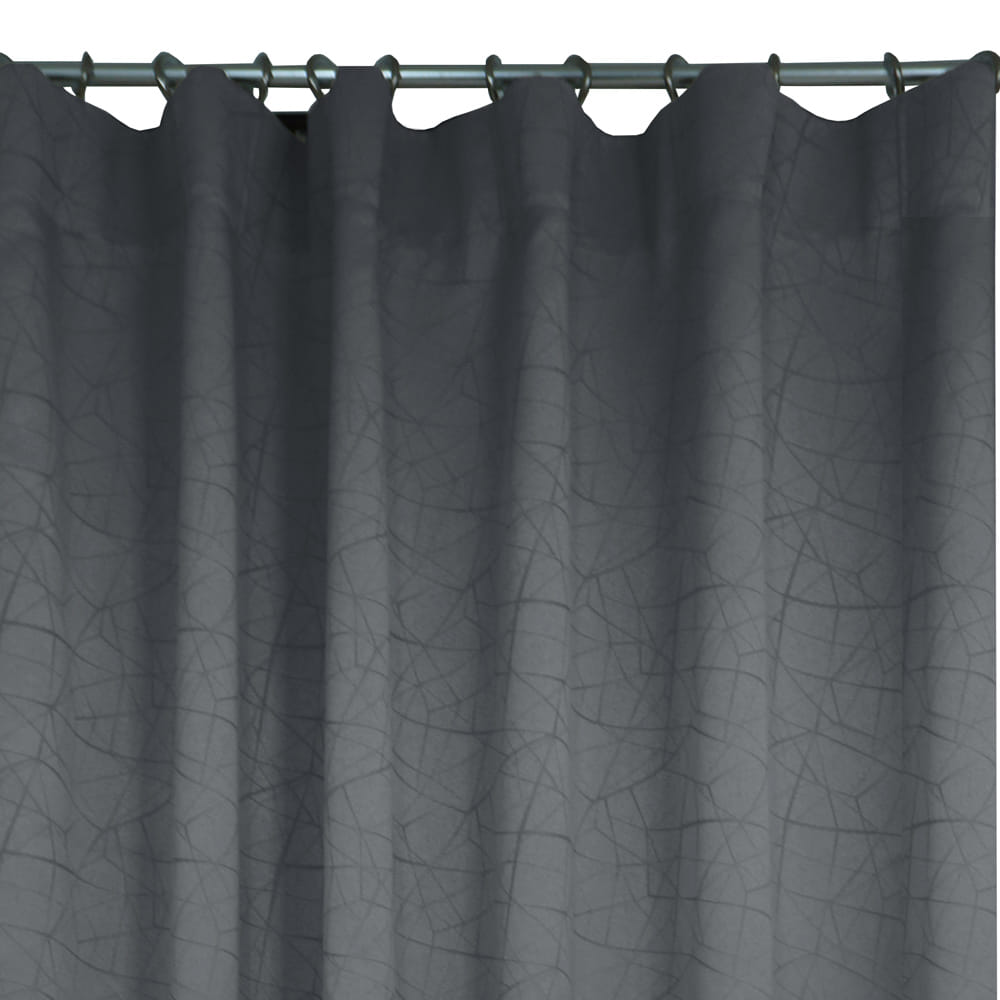 HLS CURTAIN HOOK LILY UV 140X250CM DARK GRAY