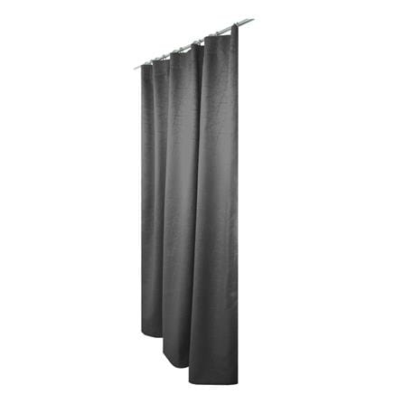 HLS CURTAIN HOOK LILY UV 140X250CM DARK GRAY