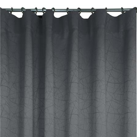 HLS CURTAIN HOOK LILY UV 140X250CM DARK GRAY