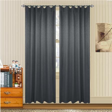 HLS CURTAIN HOOK LILY UV 140X250CM DARK GRAY
