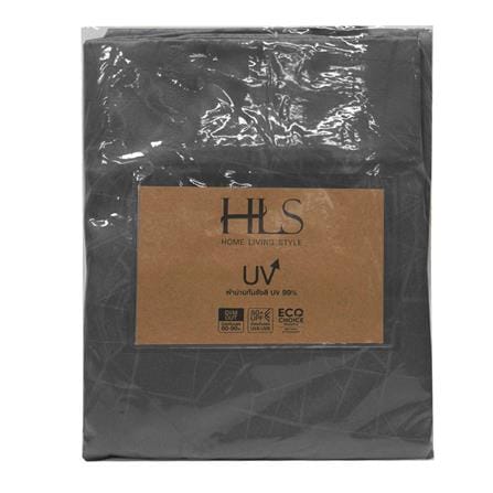 HLS CURTAIN HOOK LILY UV 140X250CM DARK GRAY