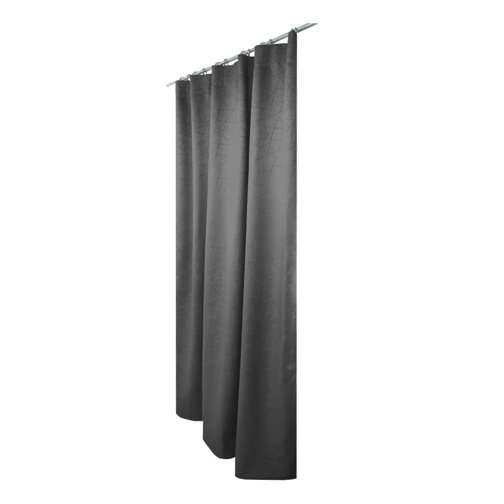 HLS CURTAIN HOOK LILY UV 140X310CM DARK GRAY