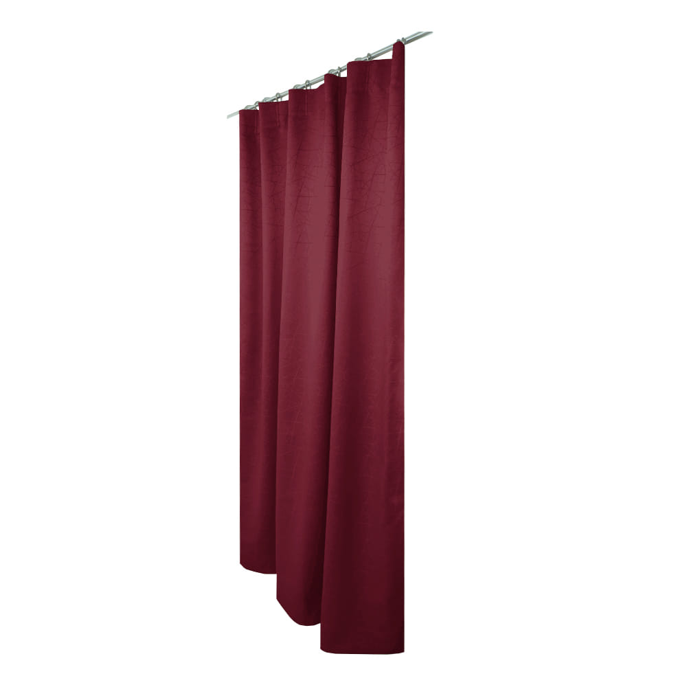 HLS CURTAIN HOOK LILY UV 140X180CM RED