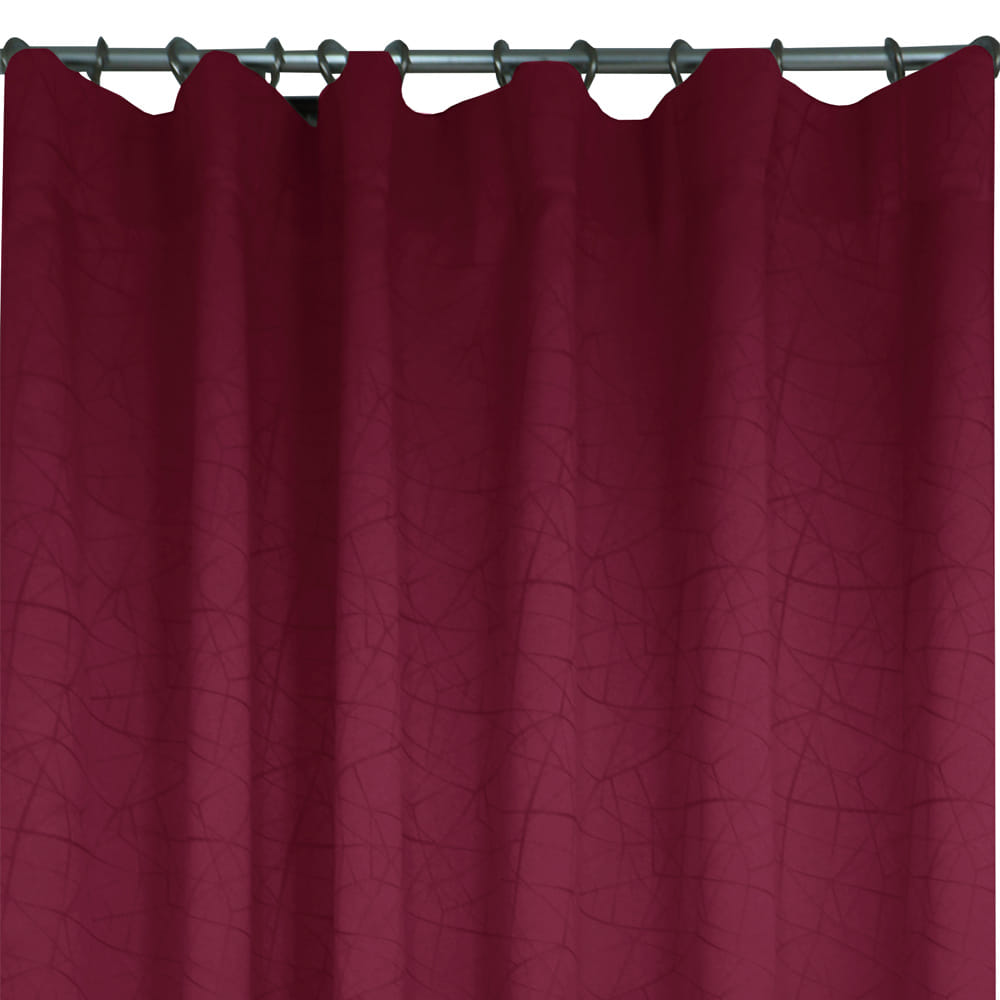 HLS CURTAIN HOOK LILY UV 140X180CM RED