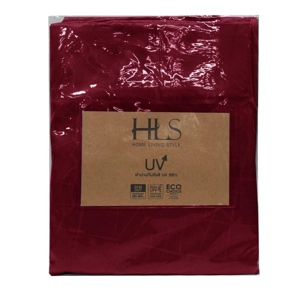HLS CURTAIN HOOK LILY UV 140X180CM RED