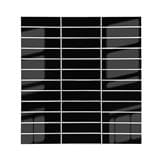 TARA PEEL & STICK ALUMINIUM WALL STICKER 29.8X28.2CM MARBLE BLACK 2IN1