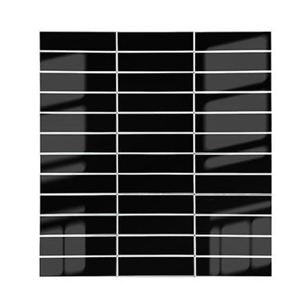 TARA PEEL & STICK ALUMINIUM WALL STICKER 29.8X28.2CM MARBLE BLACK 2IN1