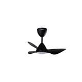DEKA CEILING FAN CROX 3BLADES LED BLACK 28INCH