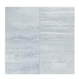 TARA PEEL & STICK ALUMINIUM WALL STICKER 29.6X28.8CM GREY MARBLE 2IN1