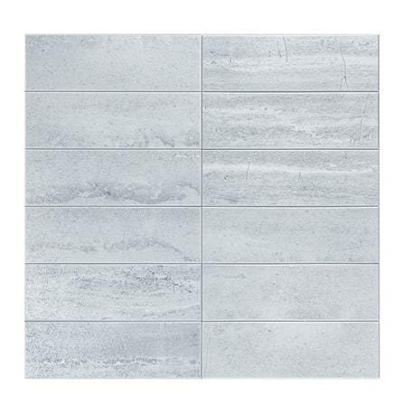 TARA PEEL & STICK ALUMINIUM WALL STICKER 29.6X28.8CM GREY MARBLE 2IN1