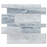 TARA PEEL & STICK ALUMINIUM WALL STICKER 30.5X30.5CM BLUE MARBLE 2IN1