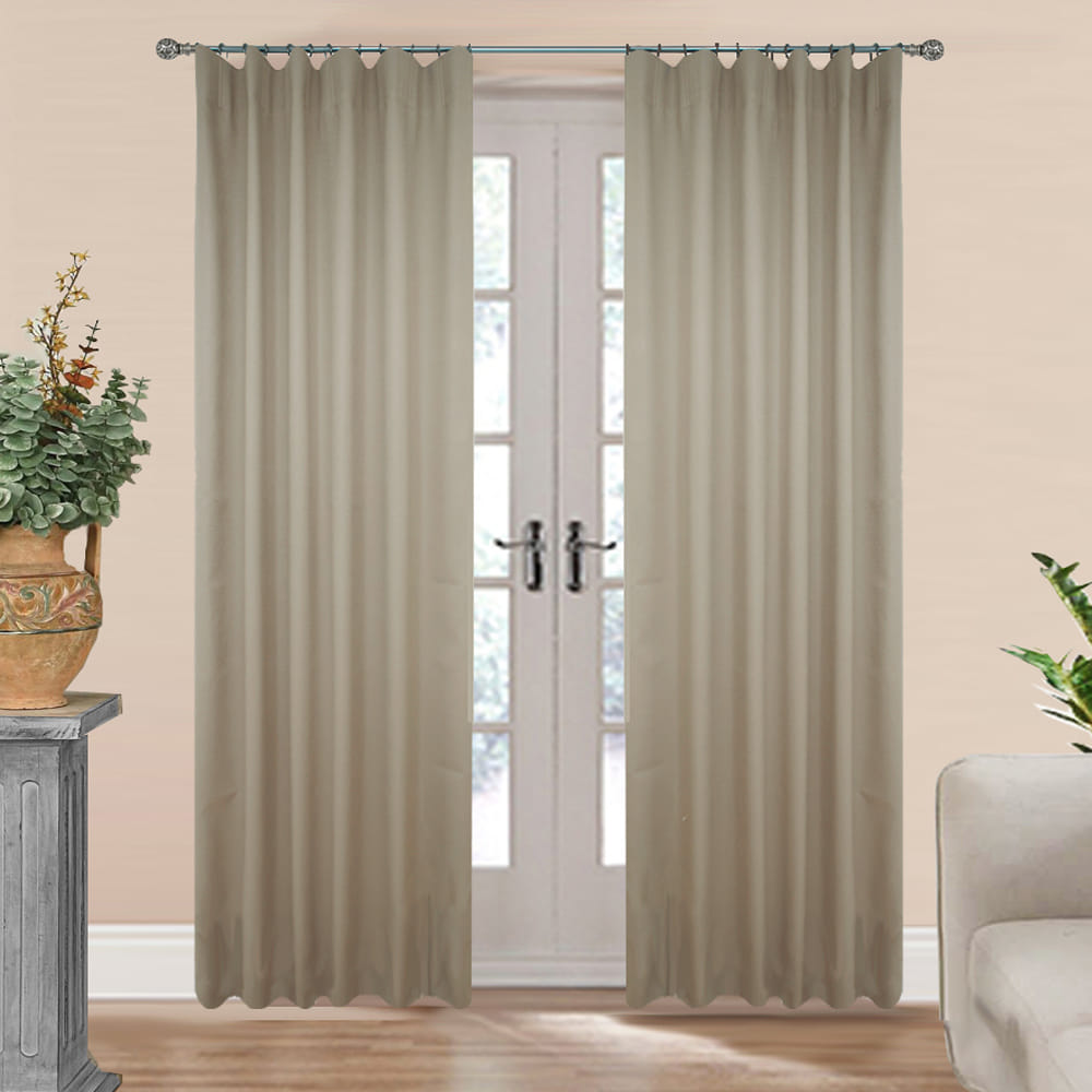 HLS CURTAIN HOOK ZAFA UV 130X220CM DARK BROWN
