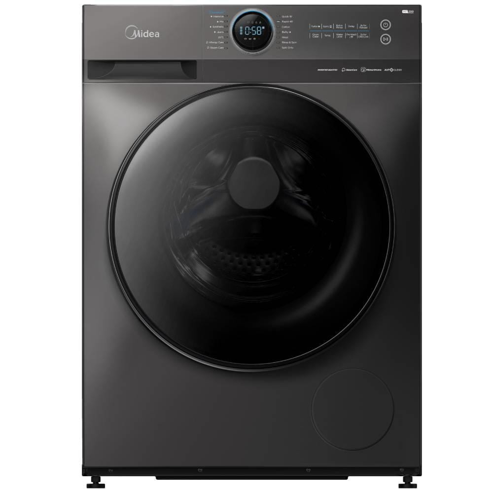 MIDEA INVERTER FRONT LOAD WASHING MACHINE MF200W120WB 12KG TITANIUM GREY