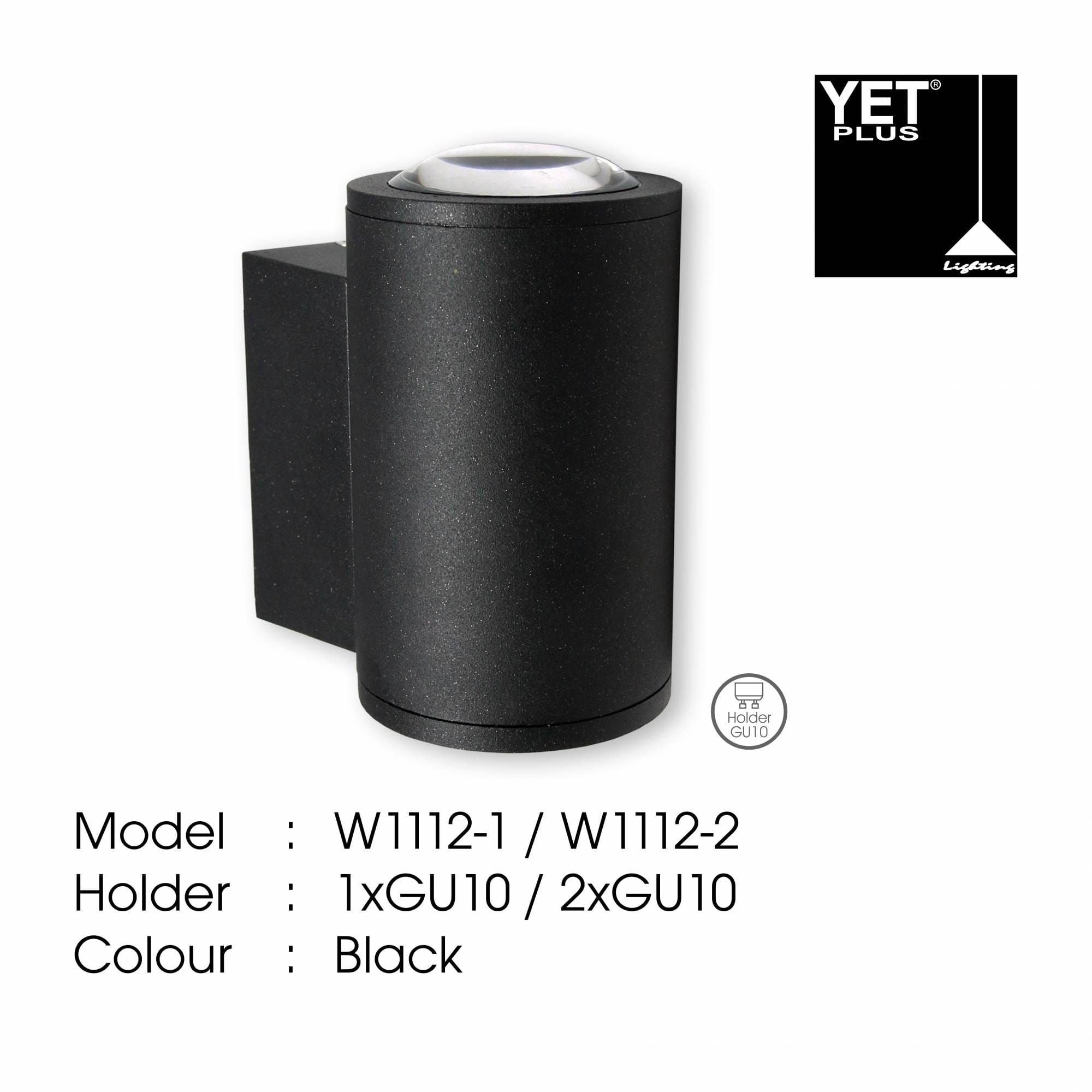 YETPLUS WALL OUTDOOR W1112-1 GU10 WARM WHITE (3000K)