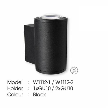 YETPLUS WALL OUTDOOR W1112-1 GU10 WARM WHITE (3000K)