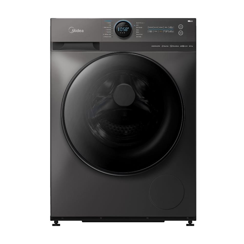 MIDEA WASHING MACHINE & DRYER MF200D100WB 10/7KG TITANIUM GREY