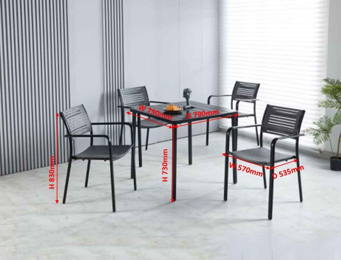 NOVA 4 SEAT OUTDOOR FURNITURE