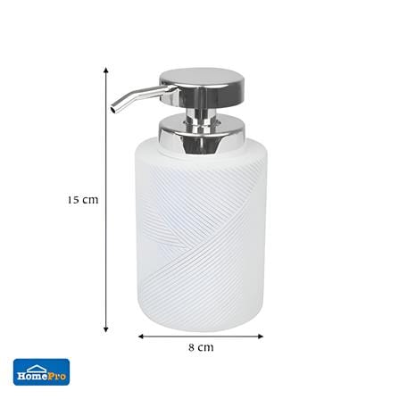MOYA SOAP DISPENSER POLYRESIN KE2044B.02D WHITE