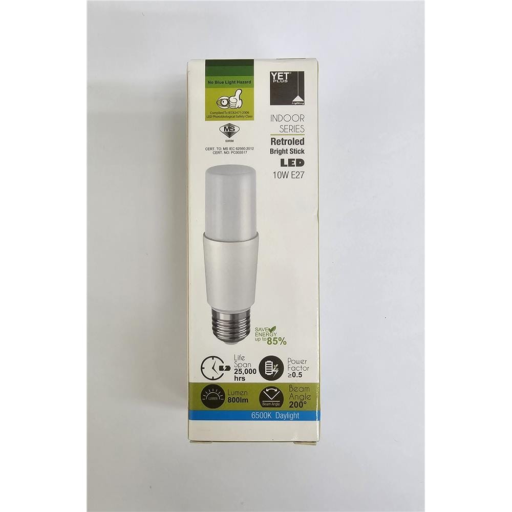YETPLUS LED STICK T37 10W 6500K E27 MS
