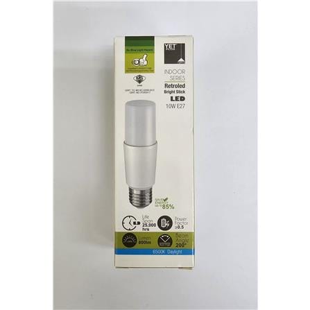 YETPLUS LED STICK T37 10W 6500K E27 MS
