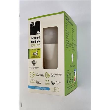 YETPLUS LED RET BULB A60 10W 6500K E27