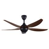 ALPHA CEILING FAN AX80 5BLADES WALNUT ABS 56"