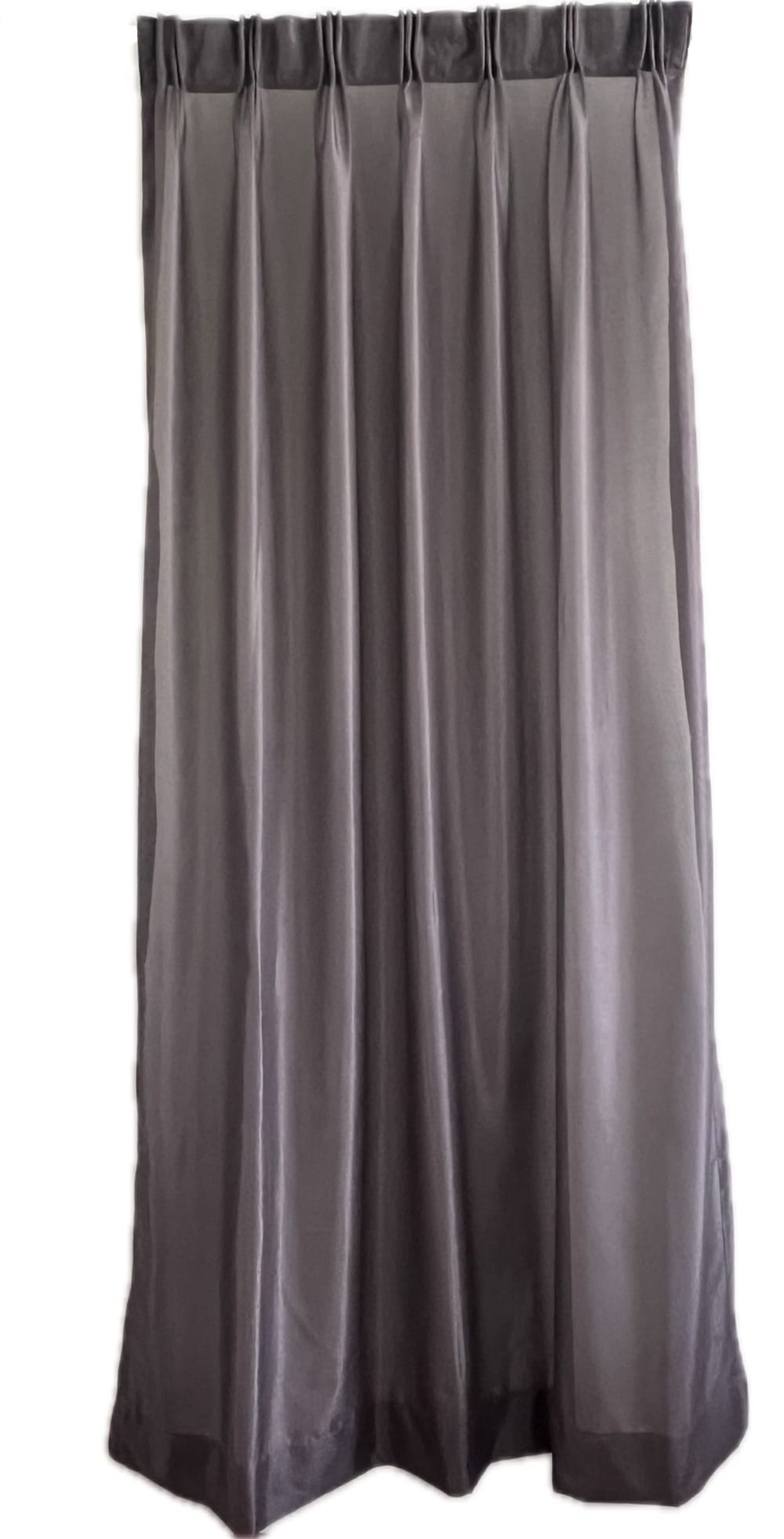 HLS SHEER CURTAIN HOOK VERA 140X310CM GRAY
