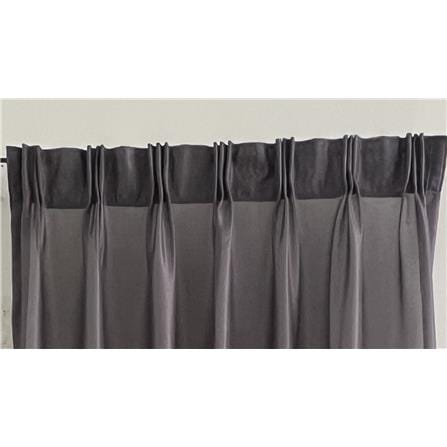 HLS SHEER CURTAIN HOOK VERA 140X180CM GRAY
