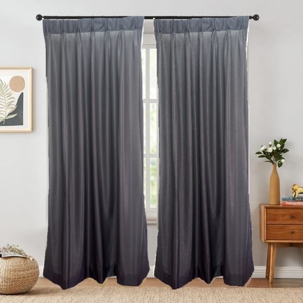 HLS SHEER CURTAIN HOOK VERA 140X220CM GRAY