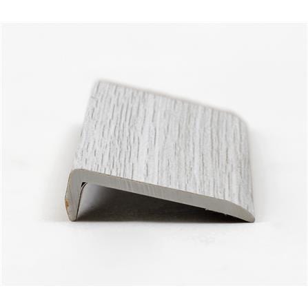 TARA PVC L-PROFILE 240X2.5X0.7CM DBV47  WHITE LIGHT GREY