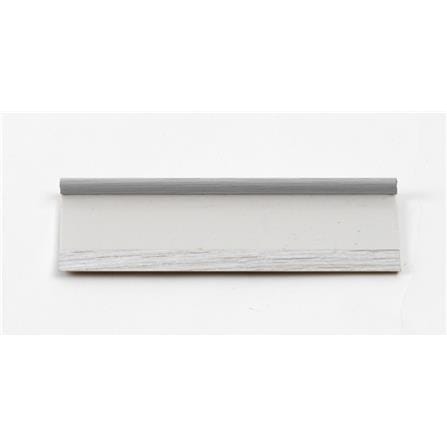 TARA PVC L-PROFILE 240X2.5X0.7CM DBV47  WHITE LIGHT GREY