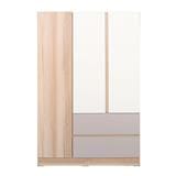 WARDROBE ME LIVING FINE 120CM NATURAL/CREAM/WHITE