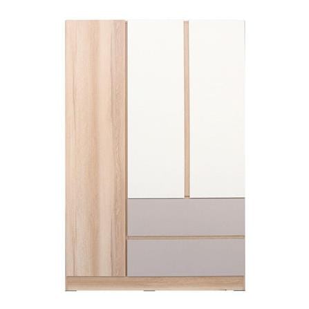 WARDROBE ME LIVING FINE 120CM NATURAL/CREAM/WHITE