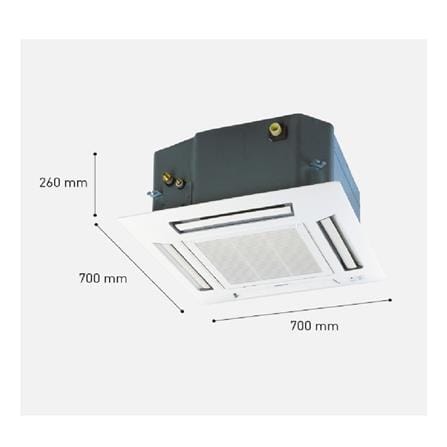 PANASONIC MINI CASSETTE INVERTER CS/CU-S24SB4H-LW 2.5HP