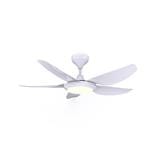 RUBINE CEILING FAN AVENS LED 5BLADE MATTE WHITE 42INCH