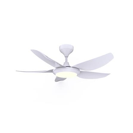 RUBINE CEILING FAN AVENS LED 5BLADE MATTE WHITE 42INCH