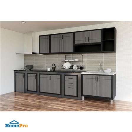 CABIN FREESTANDING CABINET SINK TOP CHIC 1B1D 90CM GREY OAK