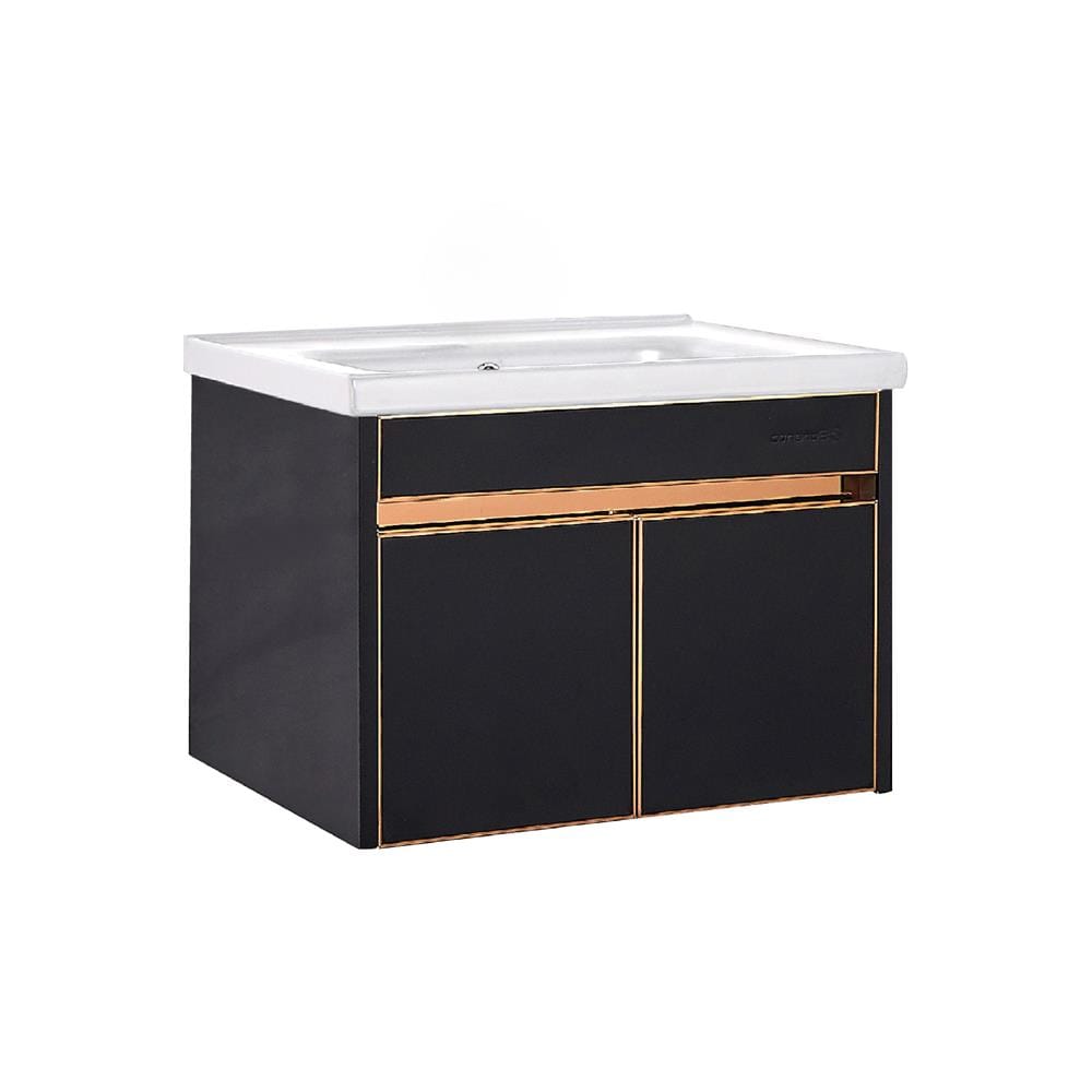 SORENTO COUNTER WASHBASIN SRTBF31414 BLACK ROSE GOLD