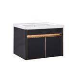 SORENTO COUNTER WASHBASIN SRTBF31414 BLACK ROSE GOLD
