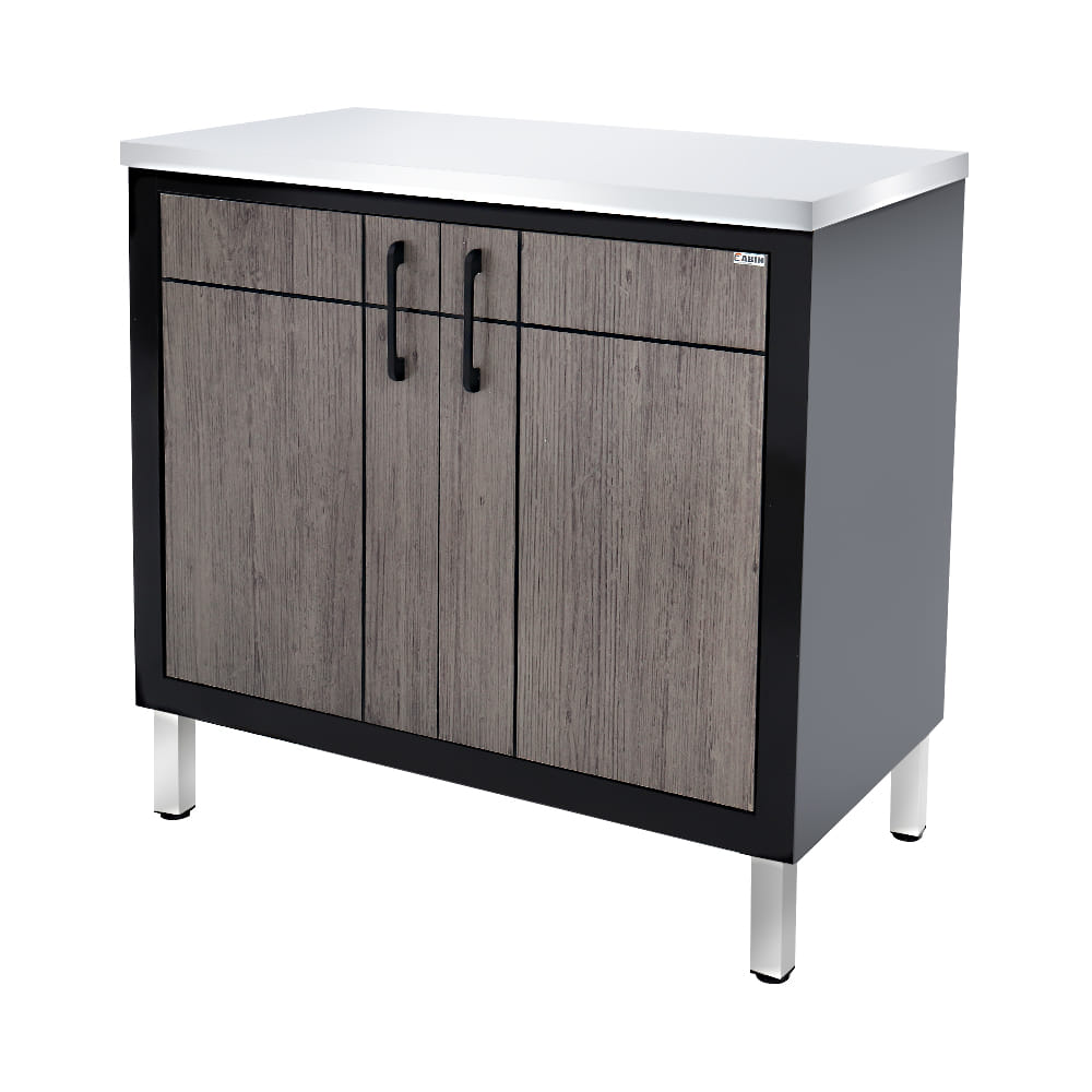 CABIN FREESTANDING KITCHEN CABINET CHIC 90X85CM GREY OAK