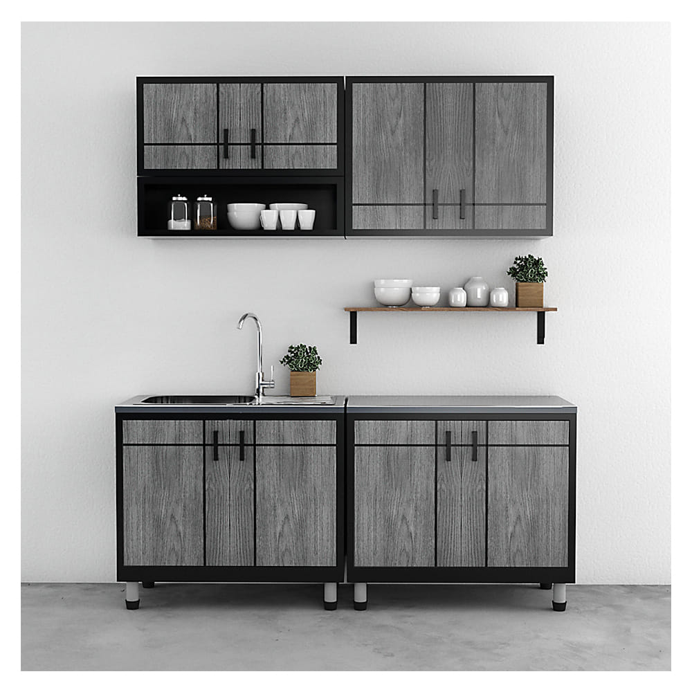 CABIN DOUBLE WALL CABINET CHIC 86X41CM GREY