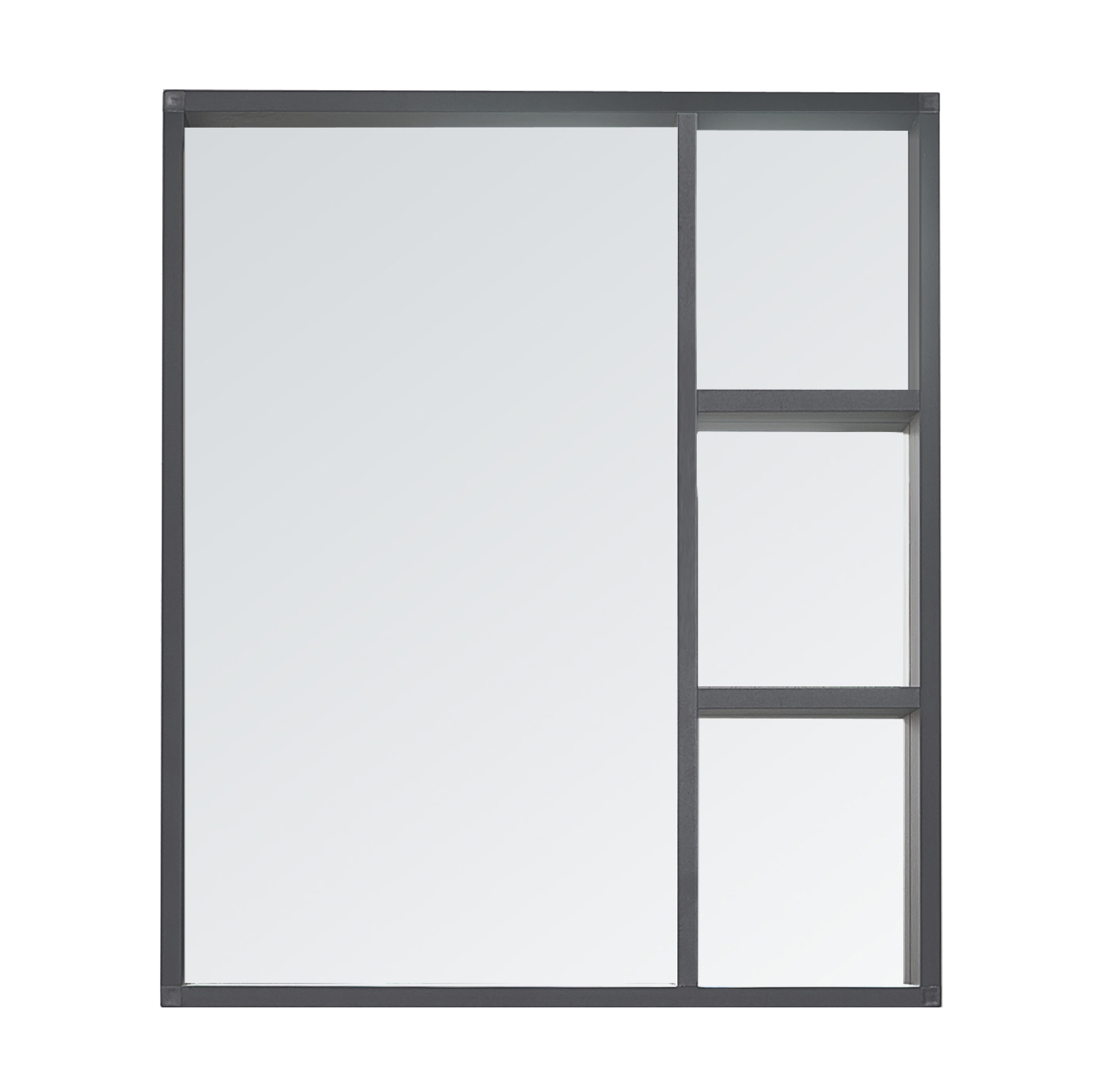 SORENTO CABINET ALUMINIUM SRTMCB6062 BLACK