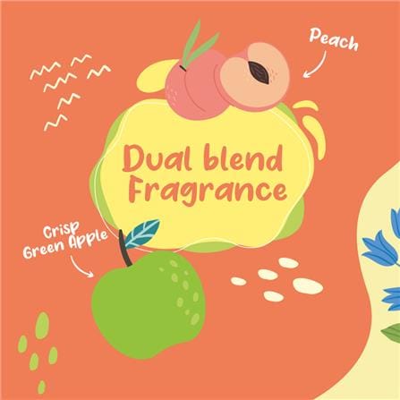 GLADE ESSENCES ELITE SCENTED GEL CRISP GREEN APPLE & PEACH 180G