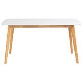 DINING TABLE AIMON 150CM WHITE/OAK