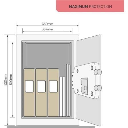 YALE YSEM/520/EG1 MAXIMUM SECURITY PROFESSIONAL SAFE