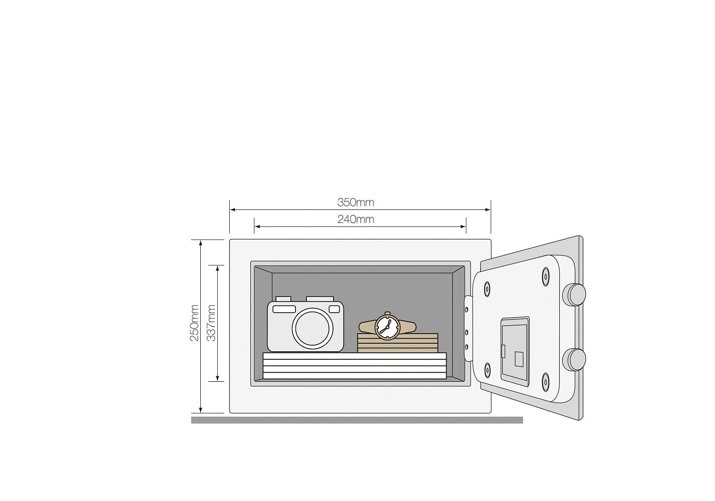 YALE YSEM/250/EG1 MAXIMUM SECURITY HOME SAFE