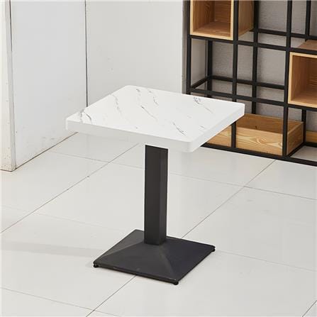DINING TABLE 60x60 MABLE WHITE